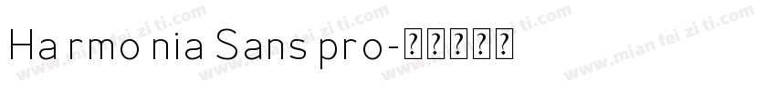 Ha rmo nia Sans pro字体转换